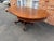 Antique Art & Craft Regency Style Tiger Oak Extendsion Round Dining Table With 4 Leaves For Sale - Image 13 of 18