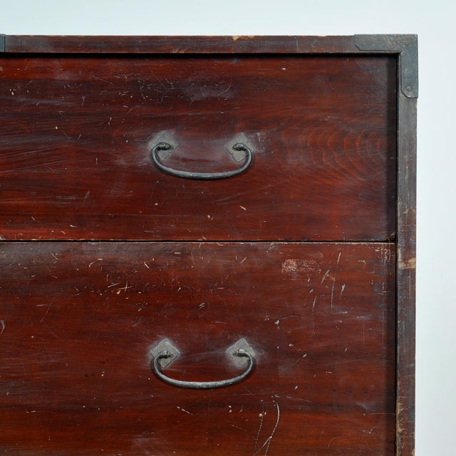 Japanese Tansu Chest of Drawers, 1890 For Sale - Image 11 of 15