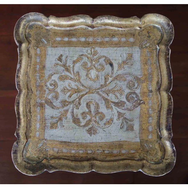 Wood Italian Gilt Tables Gilt and Painted - Set of Three For Sale - Image 7 of 9