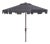 Zimmerman 11Ft Round Market Umbrella, Navy With White Trim For Sale