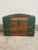 Large Antique Victorian Oak Banded Dome Top Steamer Trunk Chest, Maier For Sale - Image 4 of 16