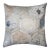 Luxury Silver Metallic Honeycomb Genuine Cowhide Pillow 18x18 | Handmade Designer Leather Cushion For Sale