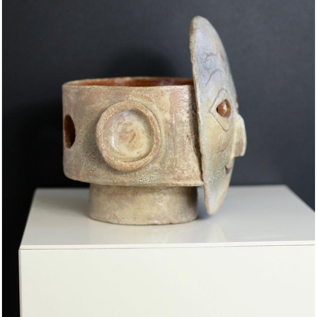 Ceramic Anthropomorphic Candleholder, 1970s For Sale - Image 9 of 13