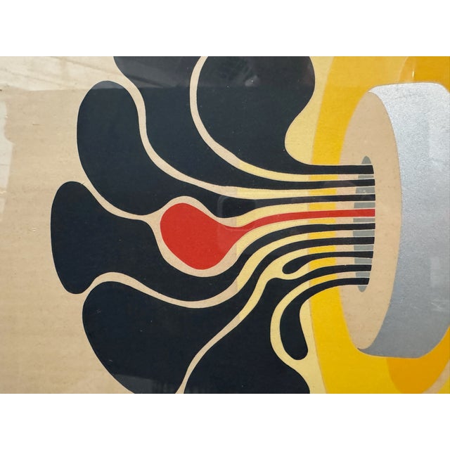 Abstract 1970s Werner Pfeiffer Roller Coaster Signed Limited Edition 14/100 Abstract Framed Print For Sale - Image 3 of 11