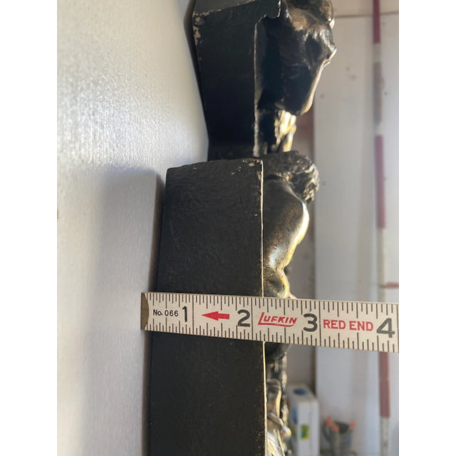 Mid 20th Century Huge Vintage Mid-Century Brutalist Zodiac Mirror by Finesse Originals For Sale - Image 5 of 11