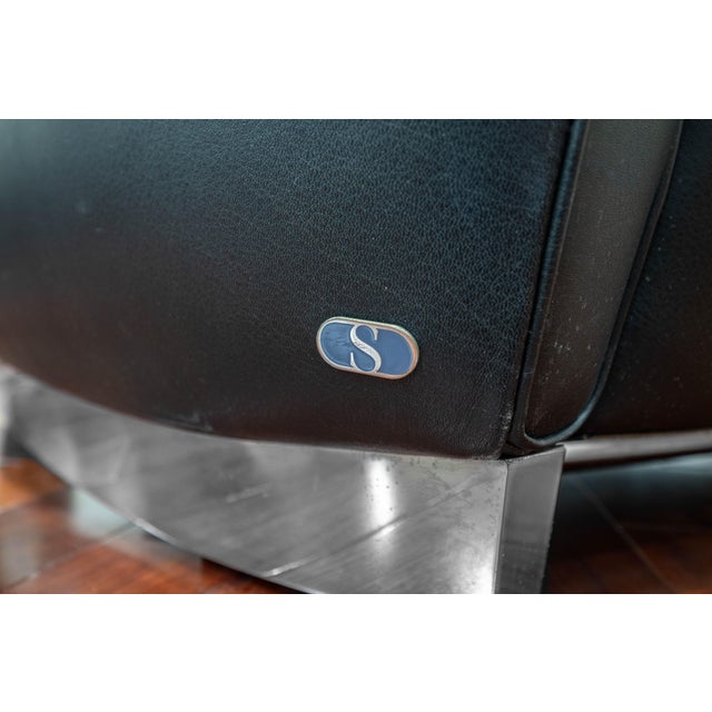 Vintage Pair of De Sede Ds 57 Armchairs With Headrests For Sale - Image 12 of 12