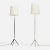 A pair of floor lamps designed by Mid-Century Svend Aage Holm Sørensen, manufactured by Holm Sørensen & Co in Denmark...