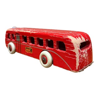 Mid-Century Scandinavian Modern Brio Wooden Toy Bus Sweden For Sale