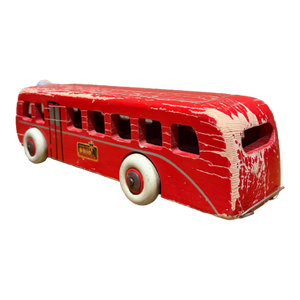 Mid-Century Scandinavian Modern Brio Wooden Toy Bus Sweden