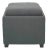 Single Tray Ottoman, Grey For Sale