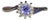 The Laidlaw: Laies 14K White Gold Ring set with Tanzanite and Diamonds For Sale