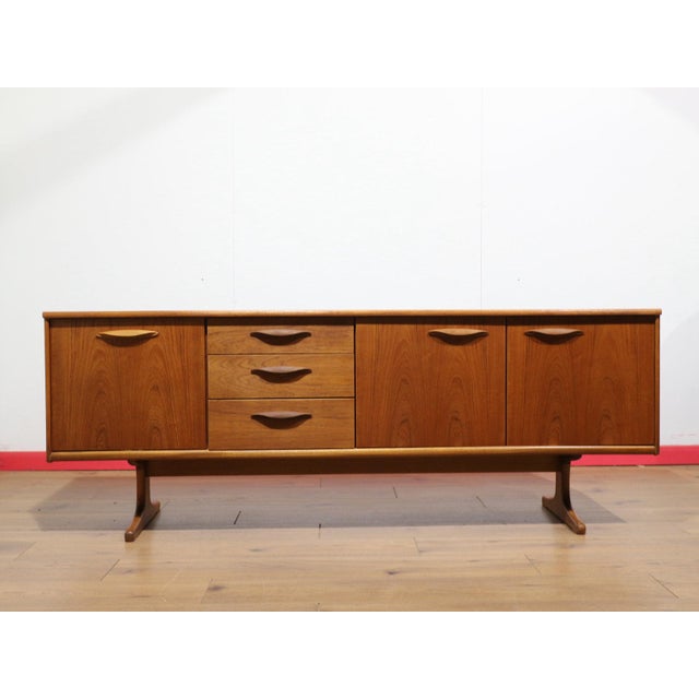 Mid Century Modern Vintage Teak Credenza Sideboard by Austinsuite Wide For Sale - Image 12 of 15
