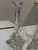 24% Lead Crystal Unique Triangle Eiffel Tower Shape Candle Holder Candlesticks For Sale - Image 4 of 8