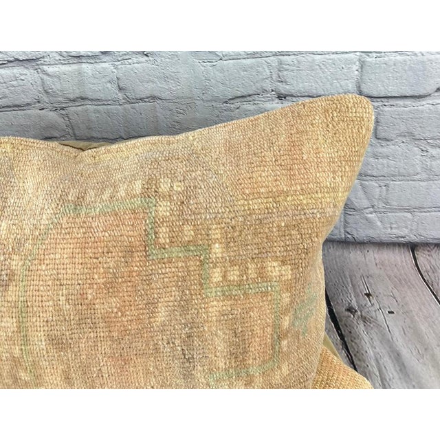 Turkish 16 x 24 Rug Pillow Sultan's Solace Turkish Pillow Cushion Cover For Sale - Image 3 of 4