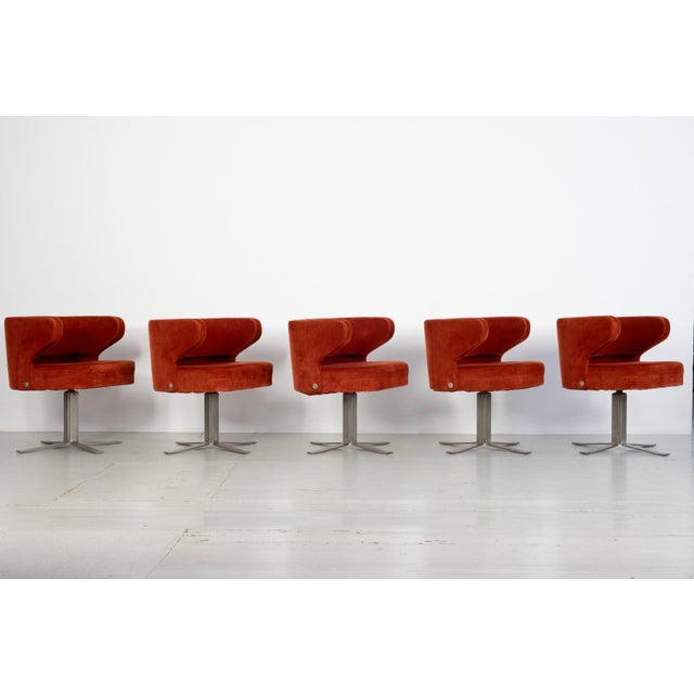 Five Poney Swivel Chairs by Gianni Moscatelli for Formanova, Italy, 1970s, Set of 5 For Sale - Image 17 of 18