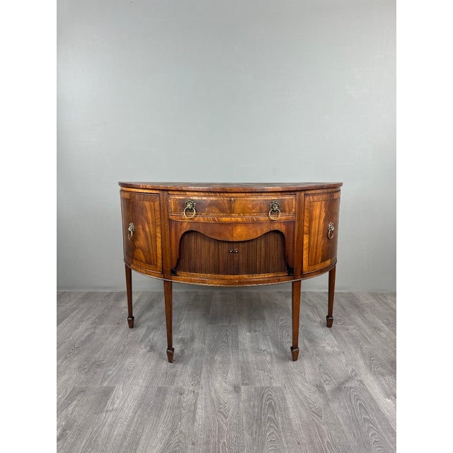 19th Century Louis XVI Half-Moon Buffet For Sale - Image 9 of 13