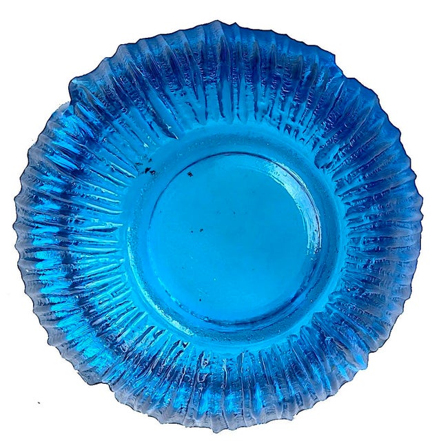 Glass 1960s Blenko Glass Textured Ashtray/Catchall For Sale - Image 7 of 7