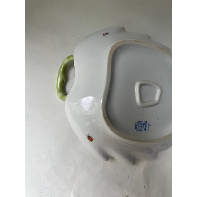 Vintage Herend Rothschild Leaf Dish For Sale - Image 10 of 13