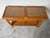 Vintage Coastal Rattan & Leather Two-Tier Console Table/ Sold For Sale - Image 11 of 12