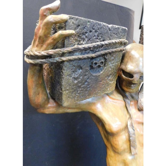 Renzo "Awake" Bronze Sculpture Hand Signed Artwork 58h X 26w X 16d For Sale - Image 10 of 17