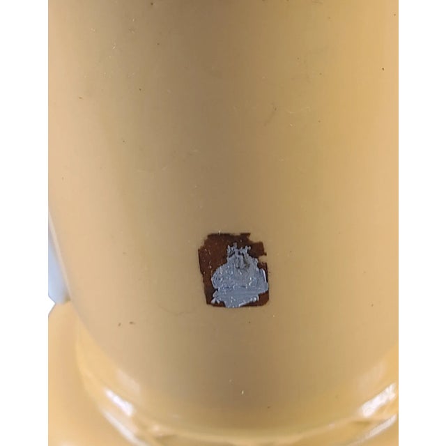 Ceramic Vintage Lenox Unusual Sand Color Porcelain Neoclassical Urn Dav-Art Table Lamp For Sale - Image 7 of 9