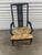 A striking vintage Asian Modern armchair retailed by John Stuart Inc. of New York. The chair features a tall architectural...