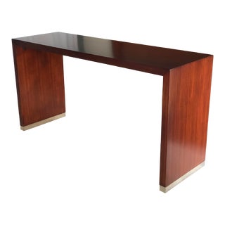 Ralph Lauren Mahogany Console For Sale