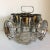 Set of 4 platinum shield cocktail glasses glasses measurements are 2 7/8 inches wide by 5 5/8 inches high. Set of 4...
