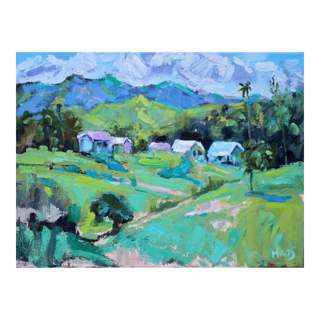 Modern Impressionist Upcountry Maui Oil Painting For Sale