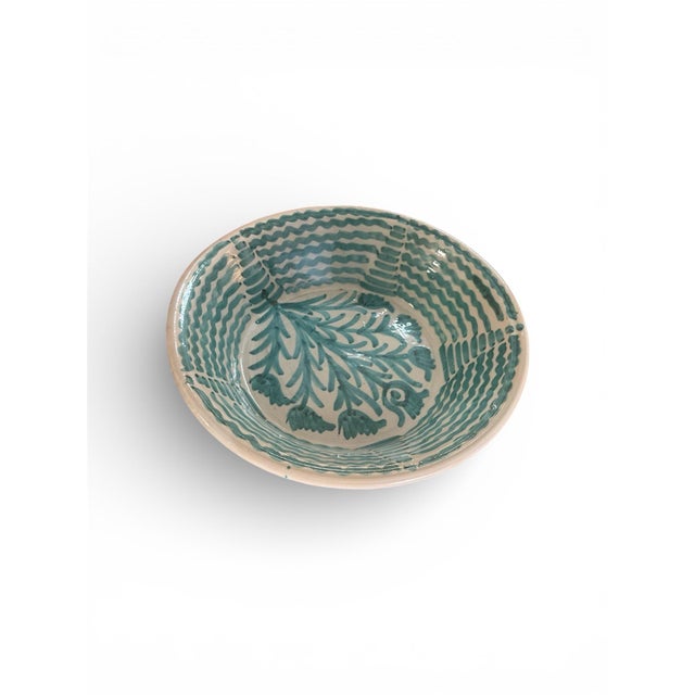 A large-scale Moroccan lebrillo. While the lebrillo form originated in the Spanish Fajalauza tradition, this contemporary...