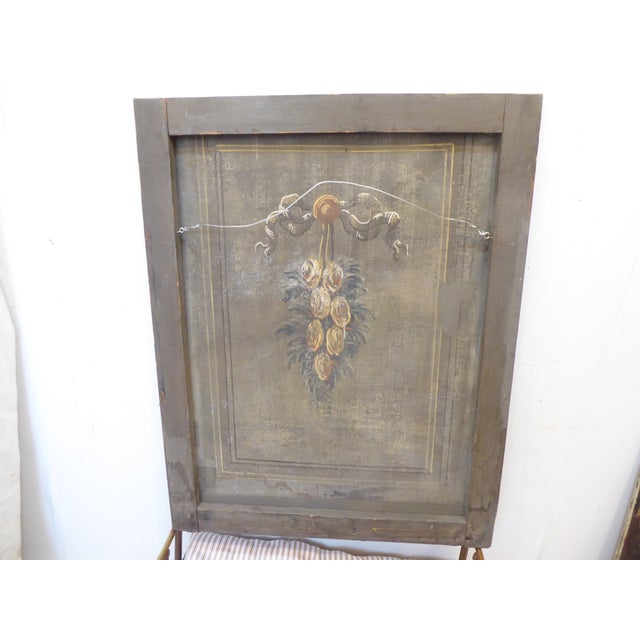 18th Century French Linen Screen Fragment For Sale - Image 4 of 6