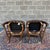 Vintage Universal Furniture Asian Ming Style Armchair & Side Chair in Dark Brown & Burl Wood For Sale - Image 11 of 15