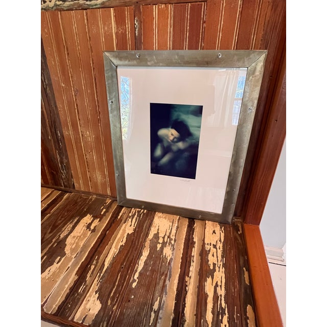 1990s Shelly Corbett Signed Fine Art Figurative Photograph in Custom Industrial Metal Frame For Sale - Image 5 of 9