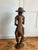 Vintage Large Wooden Folk Art Carving/Statue of a Man With a Pipe For Sale In New York - Image 6 of 12