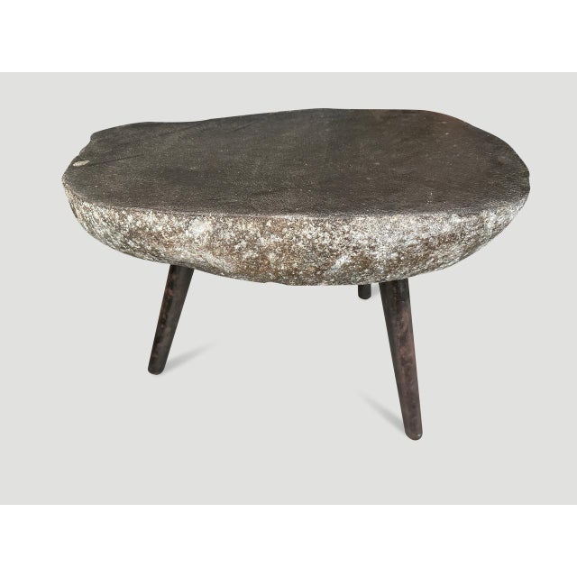 Contemporary Andrianna Shamaris River Stone Side Table For Sale - Image 3 of 5