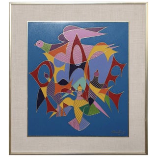 Chaim Gross Enamel 'Peace' Art For Sale