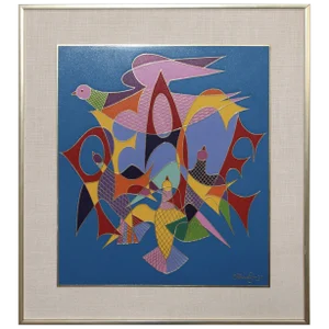 Chaim Gross Enamel 'Peace' Art