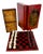 Exceptional Chinese Lacquered Travel Chess Set Lacquered Board & Court Figures For Sale
