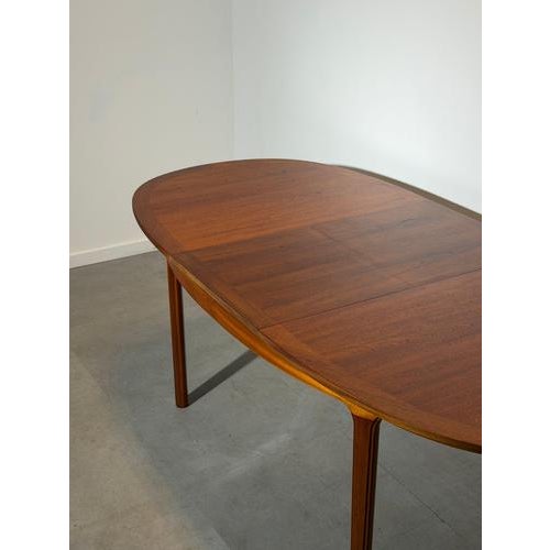 Oval Extendable Dining Table in Teak from Nathan For Sale - Image 5 of 9
