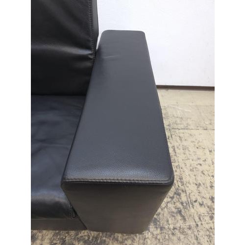 Boston Sofa in Black Leather from Who's Perfect For Sale - Image 11 of 14