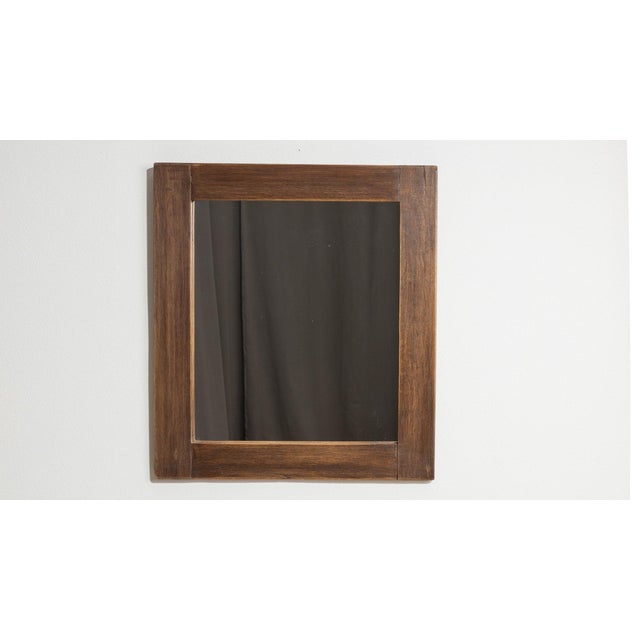 Wood 19th Century France Tan Wood Mirror For Sale - Image 7 of 10