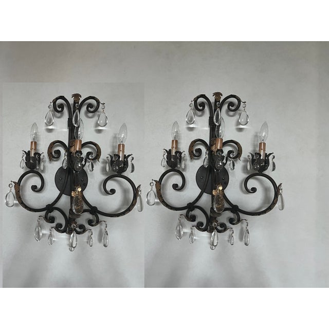 Vintage French Provincial Wall Sconces by Currey & Company - a Pair For Sale - Image 13 of 13