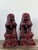 Chinoiserie Vintage Asian “Sang De Bouf” Foo Lions - A Pair For Sale - Image 3 of 12