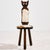 Vintage Hand-Crafted Chair with Cowhide, 1970s For Sale - Image 4 of 13