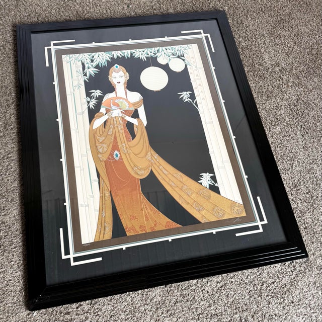 Elegant and ethereal, Bamboo by Lillian Shao is a hand-signed, limited edition serigraph that seamlessly weaves Art Deco...