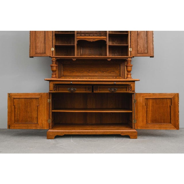 Gründerzeit Oak Buffet, Late 19th Century For Sale - Image 11 of 18