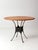 Mid-Century Leather and Iron Round Dining Table For Sale - Image 9 of 16