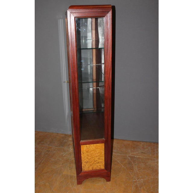 1920s Art Deco Marquetry Display Case, 1925 For Sale - Image 5 of 14