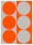 Dynamic Orange and Gray Fine Art Print 42 1/2" X 60" by Liz Roache For Sale