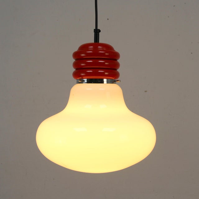 Vintage Light Bulb Shaped Lamp, 1960s For Sale - Image 4 of 6